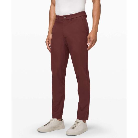 Lululemon Commission Pant Slim Warpstreme Maroon Men's Size 32 x 28 EUC - Picture 1 of 10